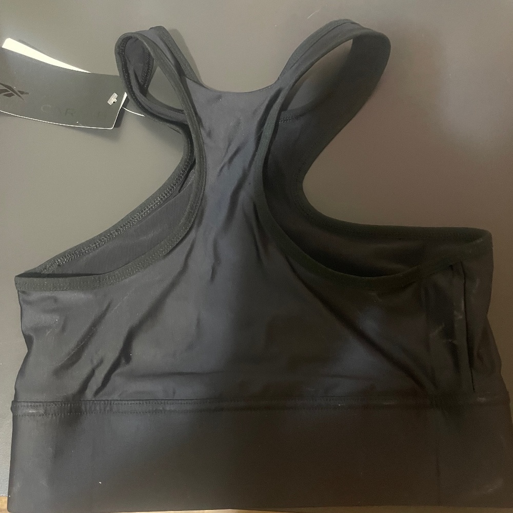 Reebok x Cardi B logo Bra in Black NWT